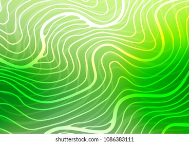 Light Green vector natural abstract template. A vague abstract illustration with doodles in Indian style. The doodle design can be used for your web site.