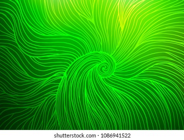 Light Green vector natural abstract template. Colorful illustration in abstract style with doodles and Zen tangles. The best blurred design for your business.