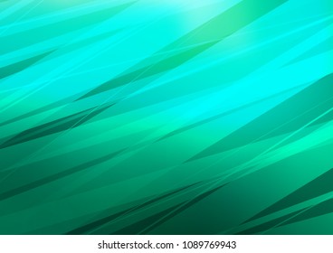 Light Green vector natural abstract template. A vague abstract illustration with doodles in Indian style. The best blurred design for your business.