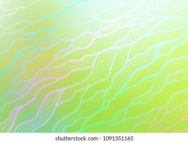 Light Green vector natural abstract texture. Creative illustration in blurred style with doodles and Zen tangles. A completely new template for your business design.