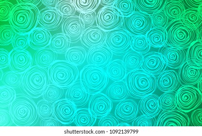 Light Green vector natural abstract pattern. Roses on elegant natural pattern with gradient. A new texture for your design.
