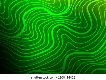 Light Green vector natural abstract background. A vague abstract illustration with doodles in Indian style. The completely new template can be used for your brand book.