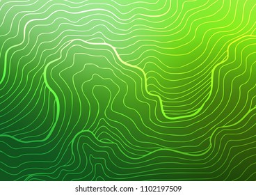 Light Green vector natural abstract template. Shining colored illustration with doodles in Zen tangle style. The textured pattern can be used for website.