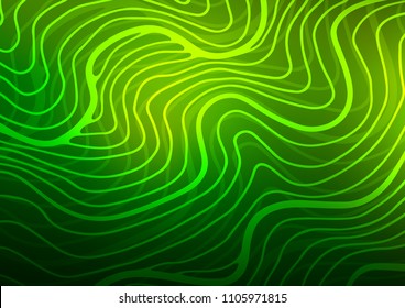 Light Green vector natural abstract template. Doodles on blurred abstract background with gradient. The best blurred design for your business.