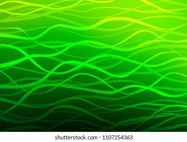 Light Green vector natural abstract pattern. Blurred decorative design in Indian style with Zen tangles. Brand-new style for your business design.