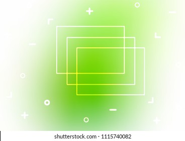 Light Green vector natural abstract background. Geometric doodle illustration in Origami style with gradient. The textured pattern can be used for website.