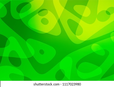 Light Green vector natural abstract texture. Brand-new colored illustration in blurry style with doodles. Hand painted design for web, wrapping, wallpaper.