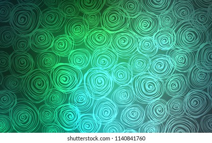 Light Green vector natural abstract template. Roses on blurred abstract background with gradient. A new texture for your design.
