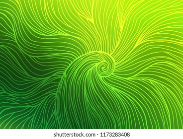 Light Green vector natural abstract template. Brand-new colored illustration in blurry style with doodles. The completely new template can be used for your brand book.