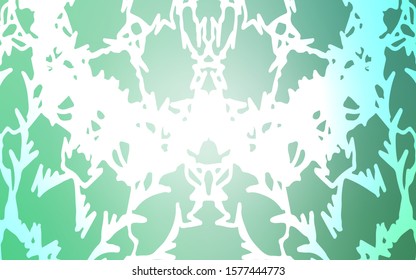 Light Green vector natural abstract template. Sketchy doodles drawn by child on blurred background. A new texture for your design.