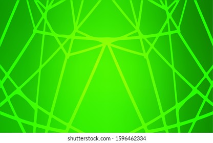 Light Green vector natural abstract template. Blurred decorative design in Indian style with lines drown by child. The textured pattern can be used for website.