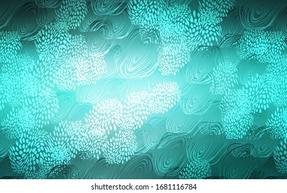 Light Green vector natural abstract background. Flowers on blurred abstract background with gradient. Brand-new style for your business design.