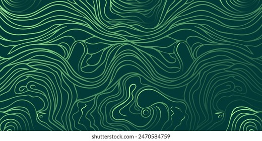 Light Green vector natural abstract pattern. Glitter abstract illustration with doodles and Zen tangles.