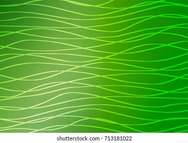 Light Green vector natural abstract pattern. An elegant bright illustration with lines in Natural style. Hand painted design for web, leaflet, textile.