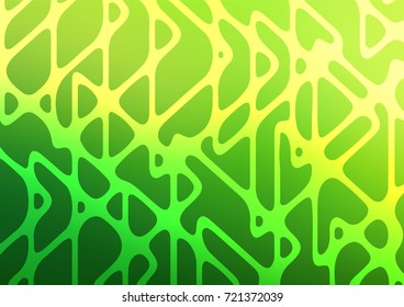 Light Green vector natural abstract template. Glitter abstract illustration with doodles and Zen tangles. Hand painted design for web, leaflet, textile.