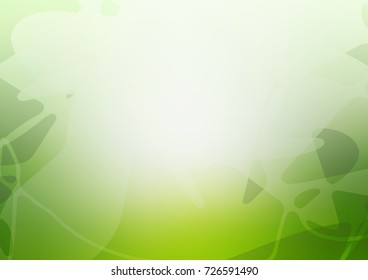 Light green vector natural abstract template. Childish elegant natural pattern with gradient. The template can be used as a background for cell phones.