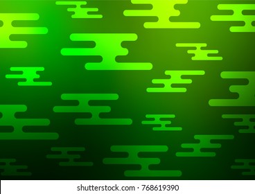 Light Green vector natural abstract pattern. Doodles on blurred abstract background with gradient. The pattern can be used for heads of websites and designs.