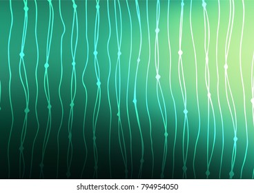 Light Green vector natural abstract background. Colorful illustration in abstract style with doodles. The pattern can be used for coloring books and pages for kids.