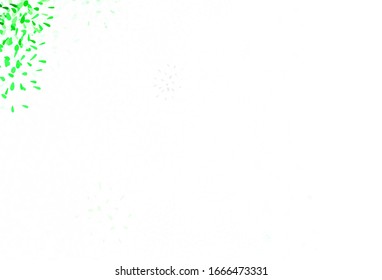Light Green vector natural artwork with leaves. Colorful abstract illustration with leaves in doodle style. Brand new style for your business design.