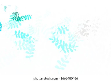 Obra natural vectorial ligera con hojas. Ilustración de hojas en estilo Origami con degradado. Diseño pintado a mano para web, envoltura.