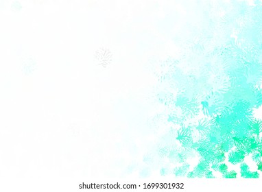 Light Green vector natural artwork with branches. Illustration with doodles on abstract template. The best design for your business.