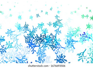 Fondo natural vectorial claro con ramas. Ilustración de color brillante con hojas y ramas. Nueva plantilla para tu libro de marcas.