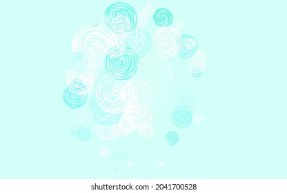 Hellgrüner Vektorhintergrund mit Rosen. Doodle-Illustration von Blumen im Origami-Stil. Neues Design für Ihr Unternehmen.