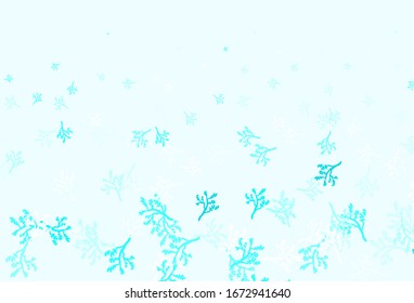 Light Green vector natural background with branches. Sketchy doodles on white background. Brand new design for your business.