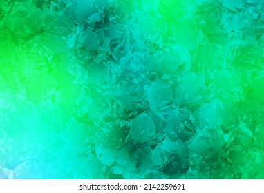 Light Green vector natural background with roses, flowers. Shining colored illustration with flowers. A new texture for your wallpaper design.