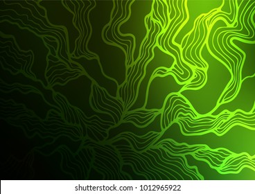 Light Green vector natural elegant texture. Shining colored illustration with doodles in Zen tangle style. The doodle design can be used for your web site.
