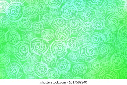 Light Green vector natural elegant artwork. A completely new color illustration in doodle style with roses. The doodle design can be used for your web site.