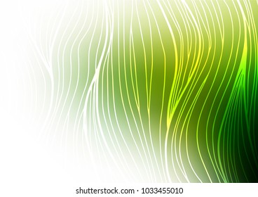 Light Green vector natural elegant template. Doodles on blurred abstract background with gradient. The pattern can be used for heads of websites and designs.