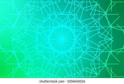 Light Green vector natural elegant background. Doodle illustration made by child in Origami style with gradient. The elegant pattern can be used as a part of a brand book.