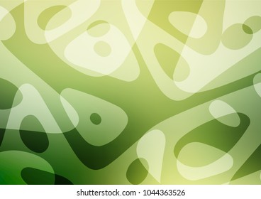 Light Green vector natural elegant background. Blurred decorative design in Indian style with Zen tangles. The doodle design can be used for your web site.