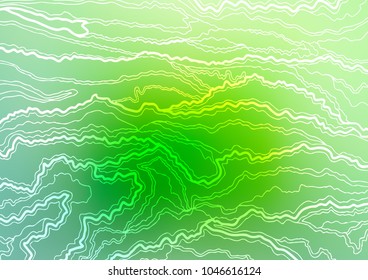 Light Green vector natural elegant template. Doodles on blurred abstract background with gradient. A completely new design for your business.