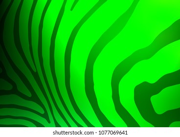 Light Green vector natural elegant background. A vague abstract illustration with doodles in Indian style. A completely new design for your business.