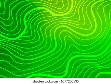 Light Green vector natural elegant template. Blurred decorative design in Indian style with Zen tangles. The pattern can be used for heads of websites and designs.