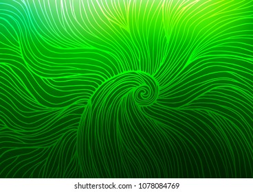 Light Green vector natural elegant texture. Blurred decorative design in Indian style with Zen tangles. The pattern can be used for wallpapers and coloring books.