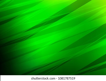 Light Green vector natural elegant pattern. Ethnic elegant natural pattern with gradient. Hand painted design for web, leaflet, textile.