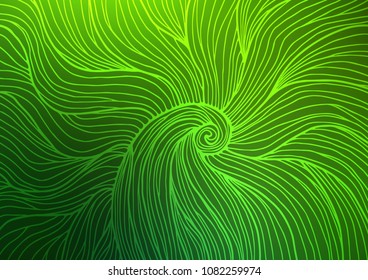 Light Green vector natural elegant texture. Decorative shining illustration with doodles on abstract template. A completely new design for your business.