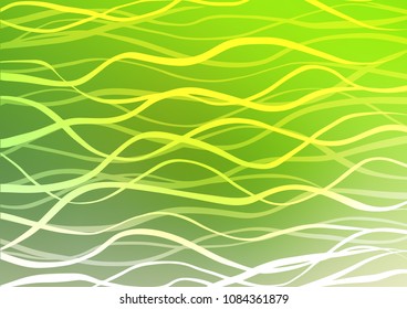 Light Green vector natural elegant pattern. Blurred decorative design in Indian style with Zen tangles. Hand painted design for web, leaflet, textile.