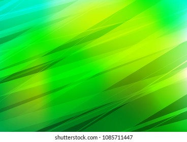 Light Green vector natural elegant background. Colorful abstract illustration with lines in Asian style. The pattern can be used for heads of websites and designs.