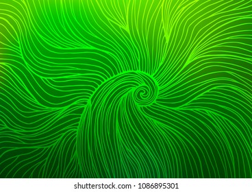 Light Green vector natural elegant texture. Shining colored illustration with doodles in Zen tangle style. The pattern can be used for heads of websites and designs.