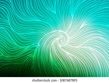 Light Green vector natural elegant texture. Shining colored illustration with doodles in Zen tangle style. The elegant pattern can be used as a part of a brand book.