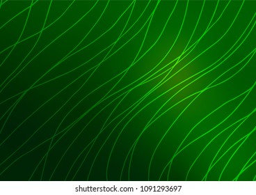 Light Green vector natural elegant background. A vague abstract illustration with doodles in Indian style. The template can be used as a background for cell phones.