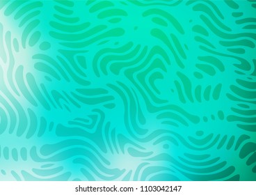 Light Green vector natural elegant texture. Decorative shining illustration with doodles on abstract template. A new texture for your design.