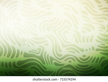Light Green vector natural elegant texture. Ethnic elegant natural pattern with gradient. The template can be used as a background for cell phones.