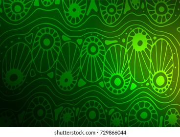 Light Green vector natural elegant template. A completely new color illustration in doodle style. The best blurred design for your business.