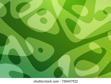 Light Green vector natural elegant pattern. Shining colored illustration with doodles in Zen tangle style. The completely new template can be used for your brand book.