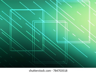Light Green vector natural elegant pattern. Geometric doodle illustration in Origami style with gradient. Brand-new style for your business design.